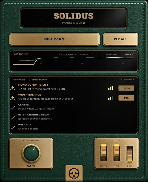 SOLIDUS prototype interface